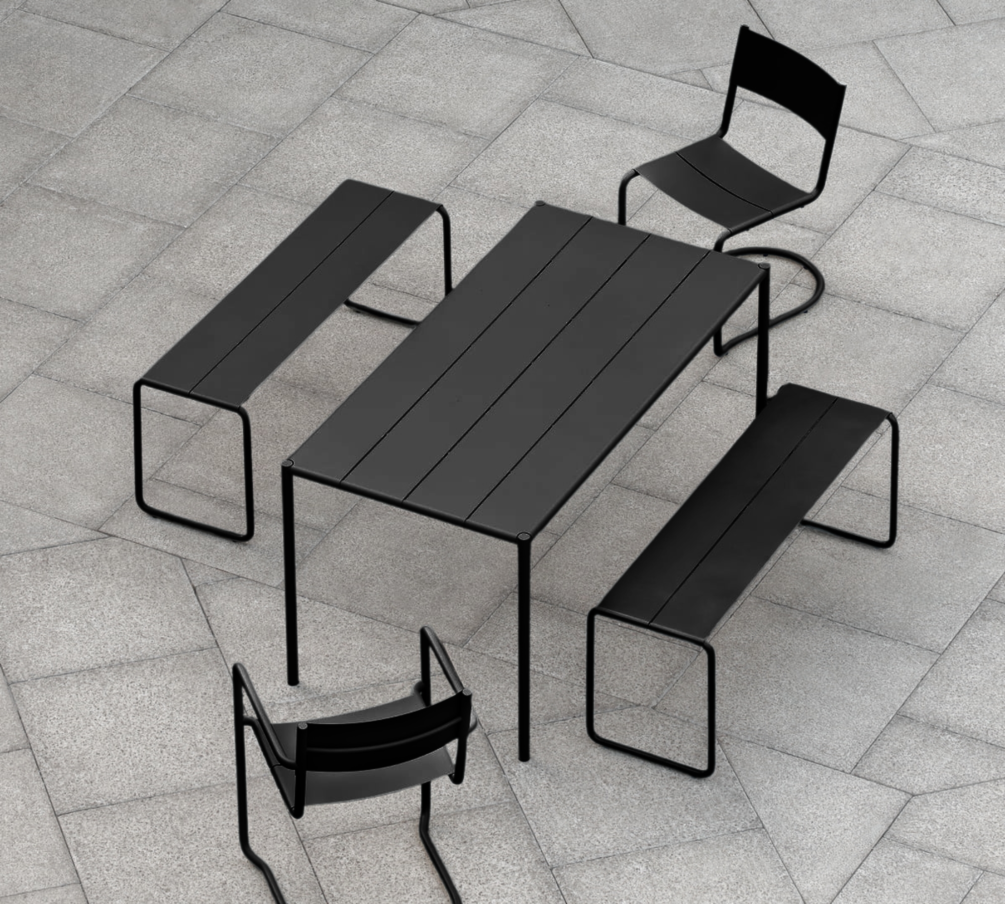 Sine Armchair Stackable Black