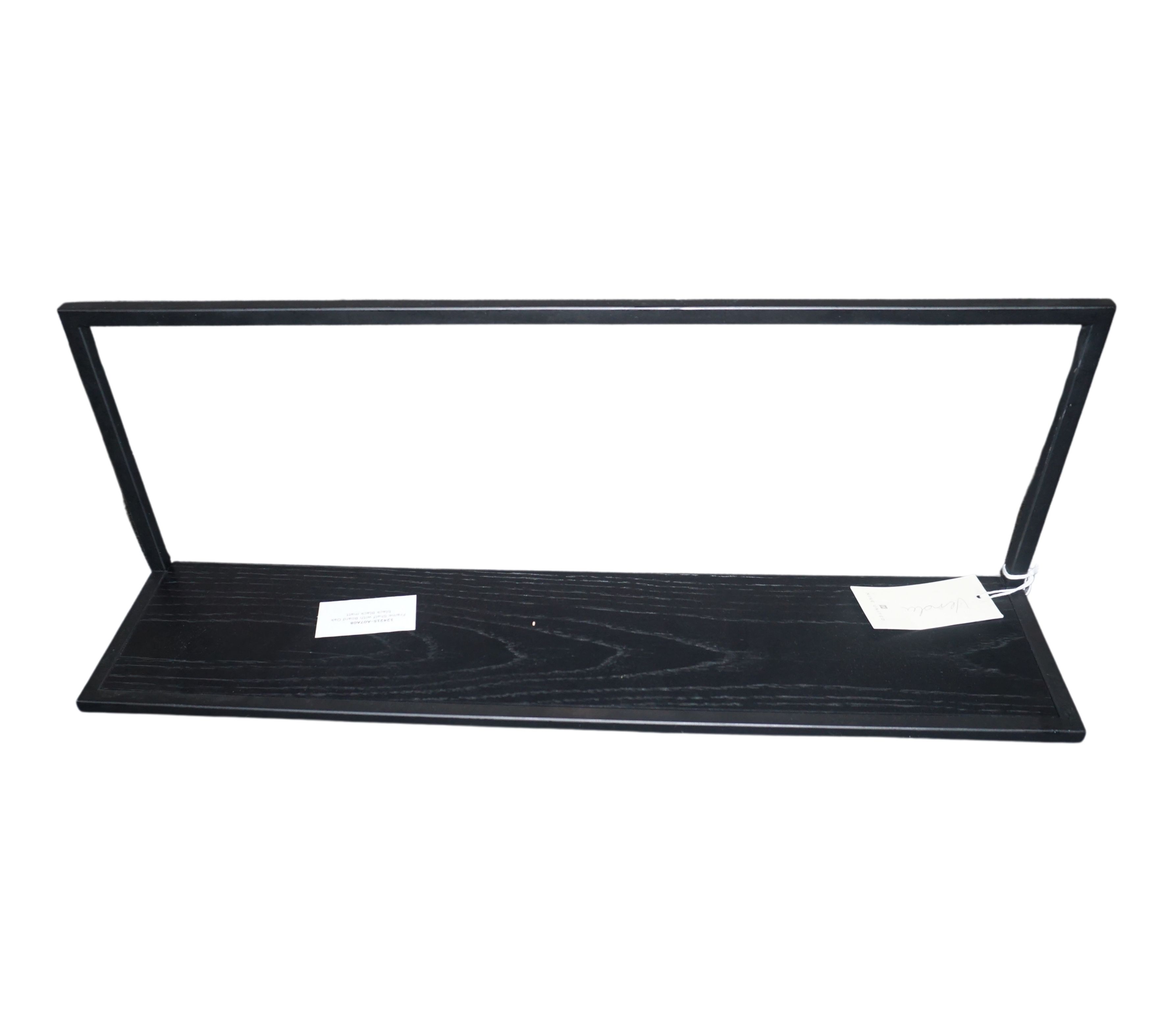 Frame Wall shelf with shelf Oak Black