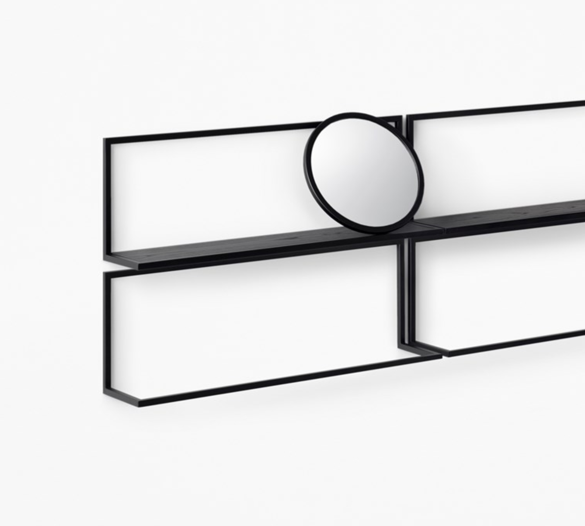 Frame Wandregal Schwarz