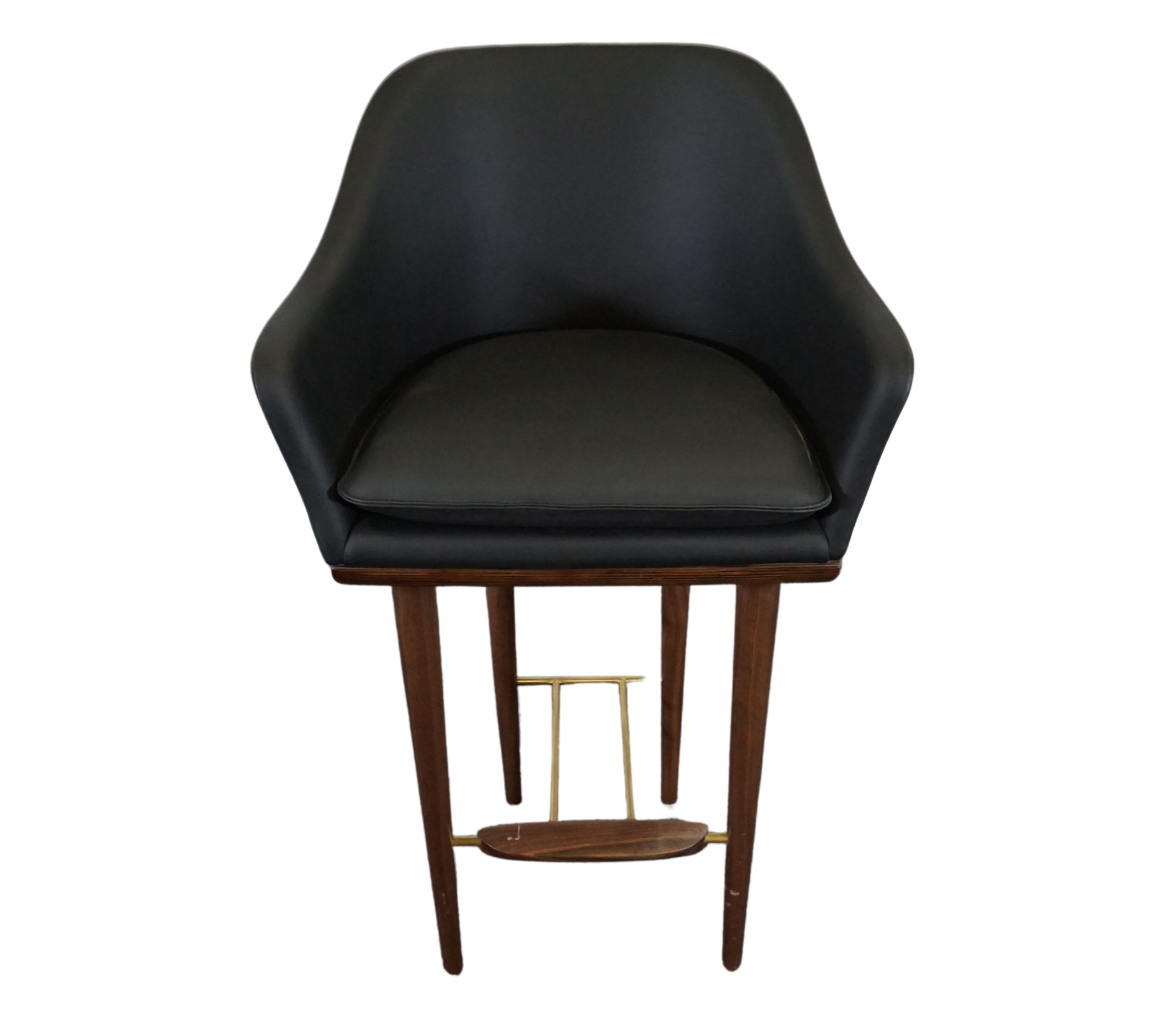 Lunar SH750 Bar Stool Leather Bellagio Black