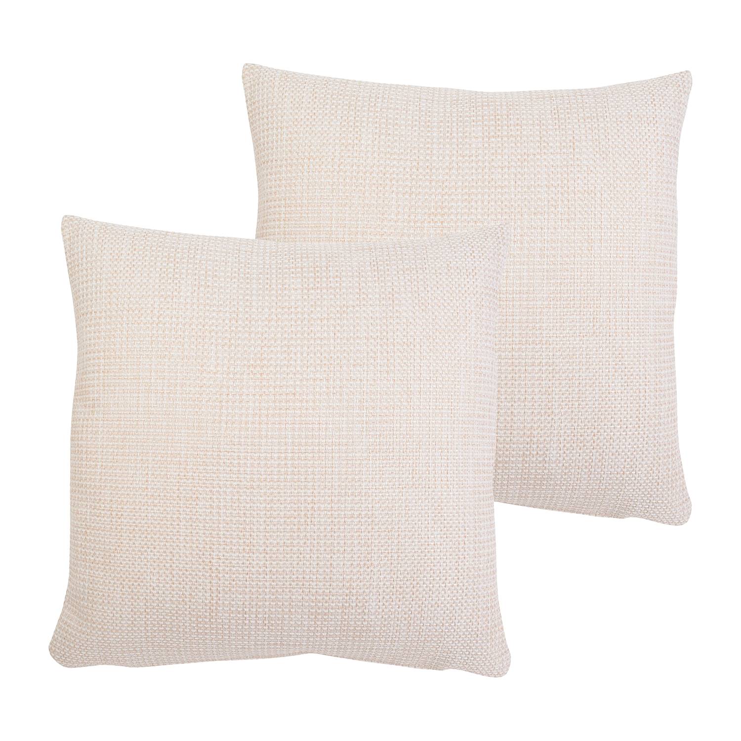 2x Dallas Pillowcase Synthetic Fiber Cashmere 40 x 40 cm