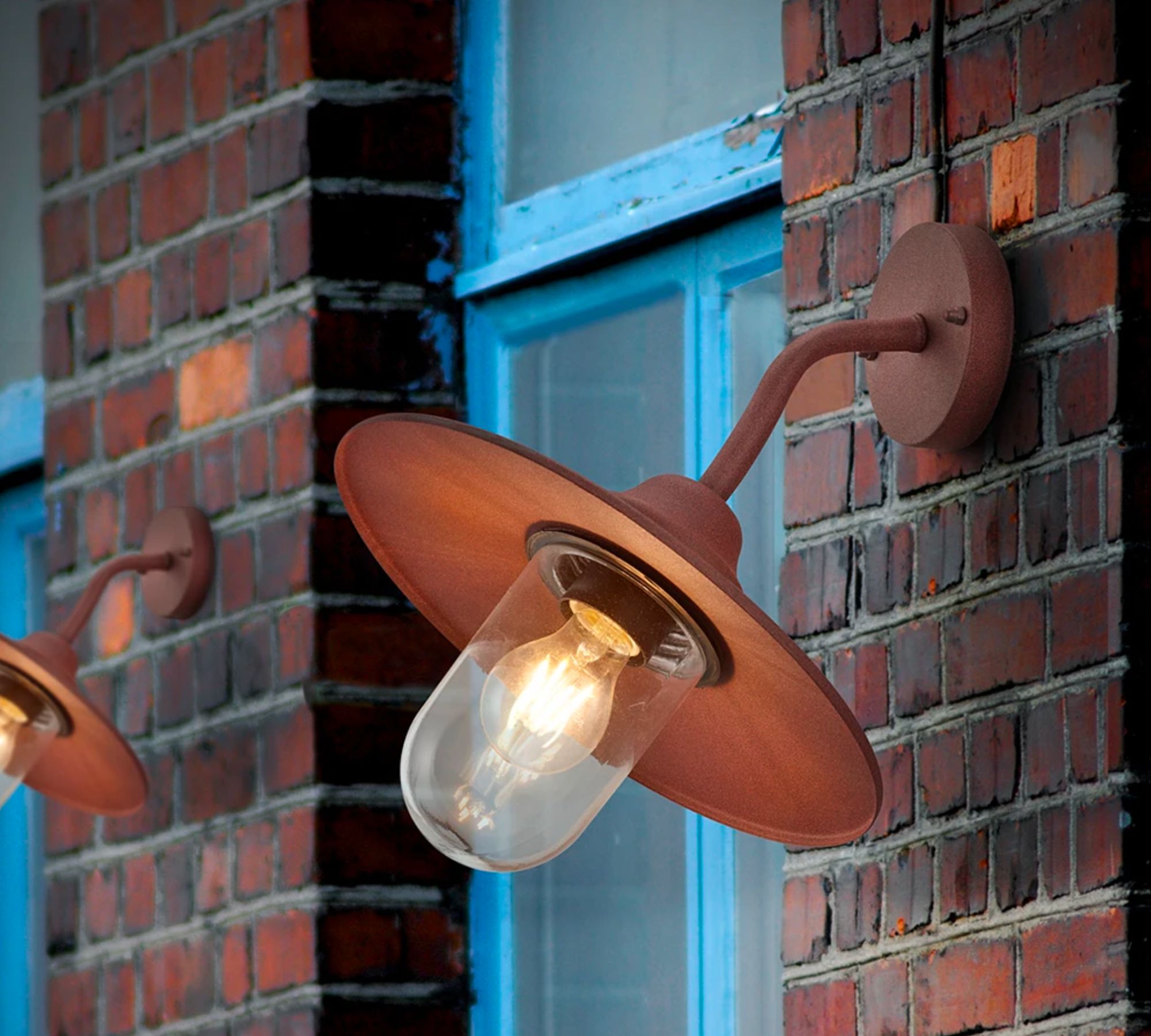 Outdoor Wall Lamp 1-light Aluminum Copper