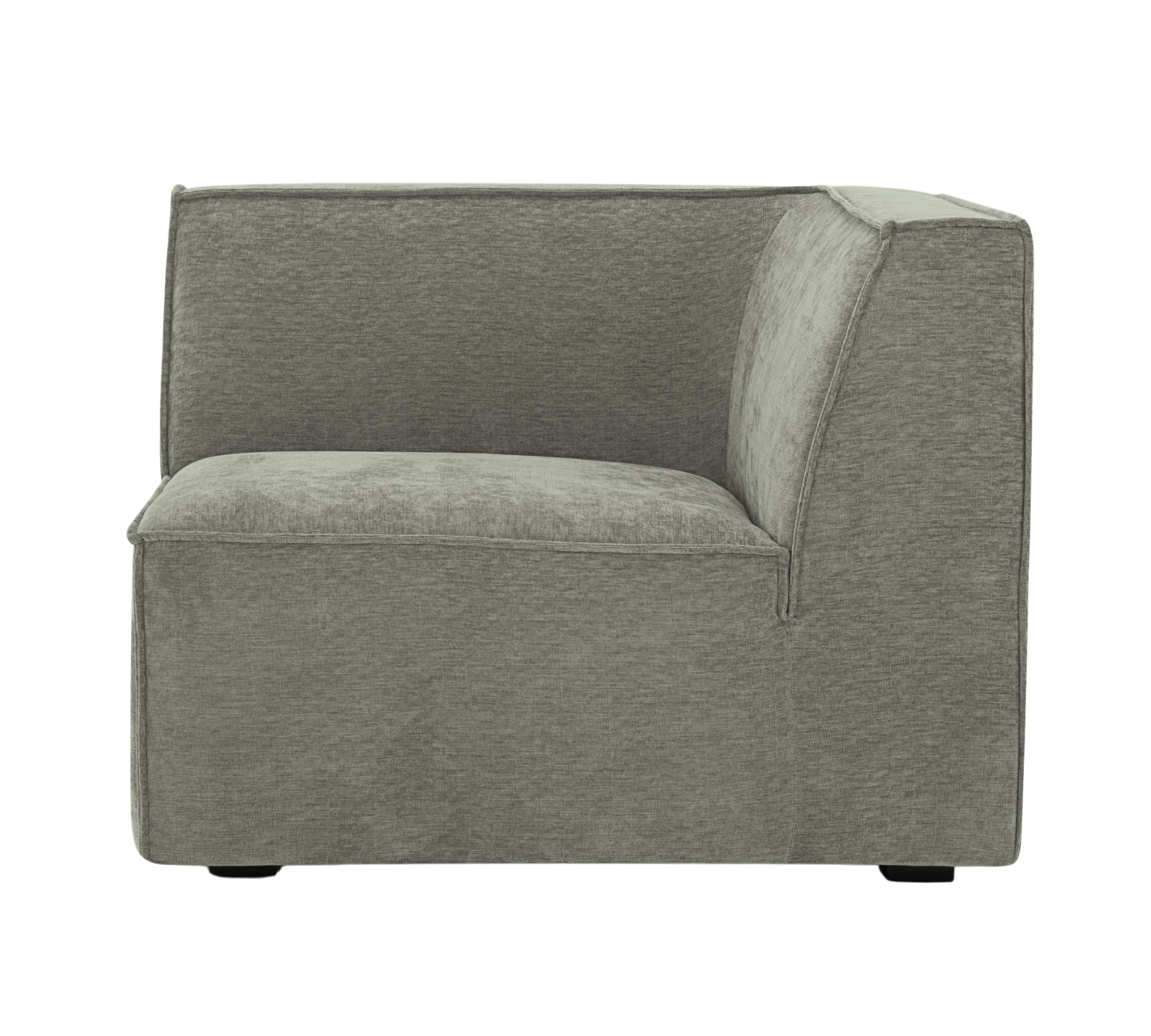1-seater corner module right Planet Grey Green
