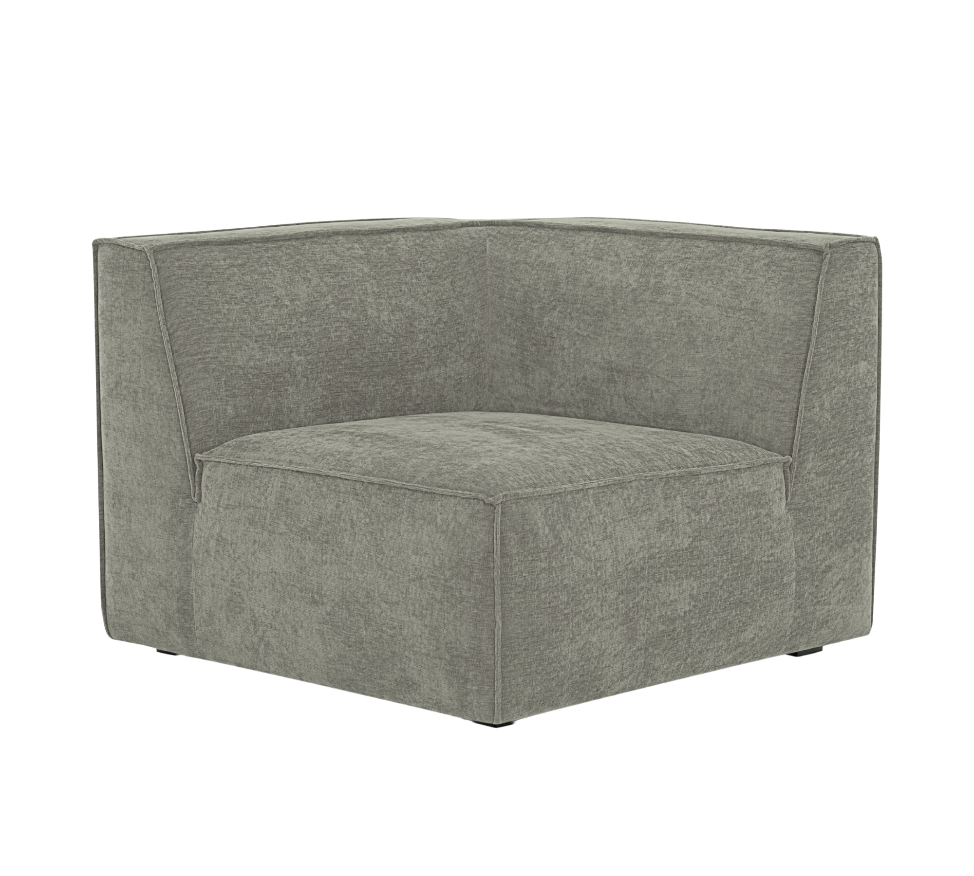 1-seater corner module right Planet Grey Green