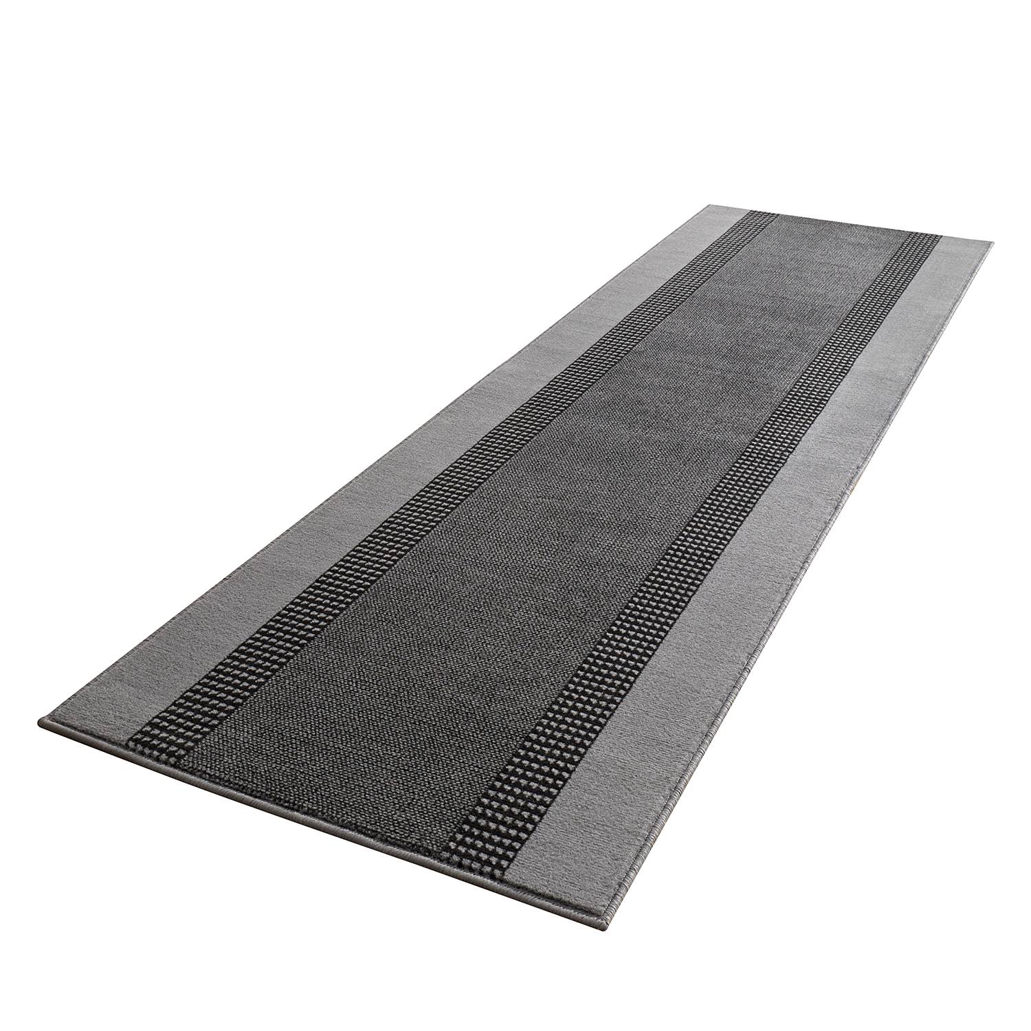 Band Runner Synthetic Fiber Grey 80 x 200 cm
