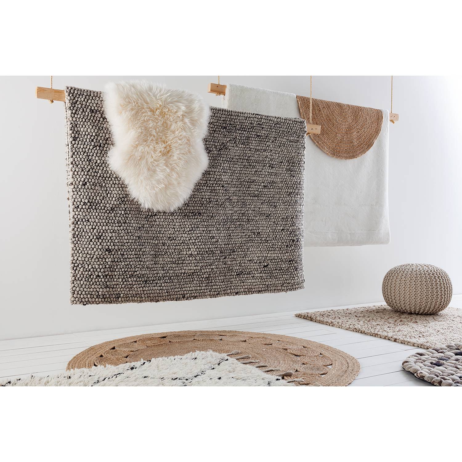 Jute rug Chieko (handmade) Jute 90 cm