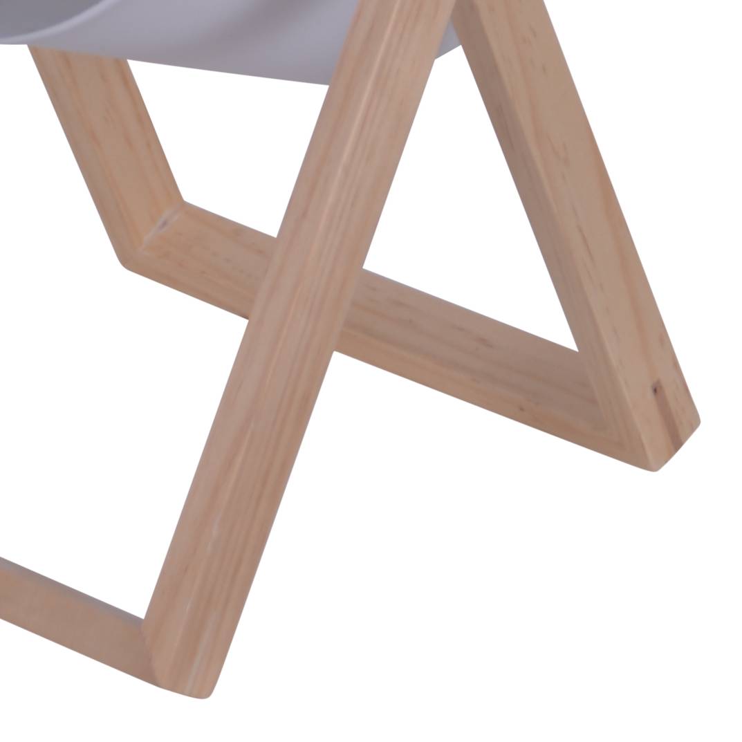 Table lamp oak acrylic glass