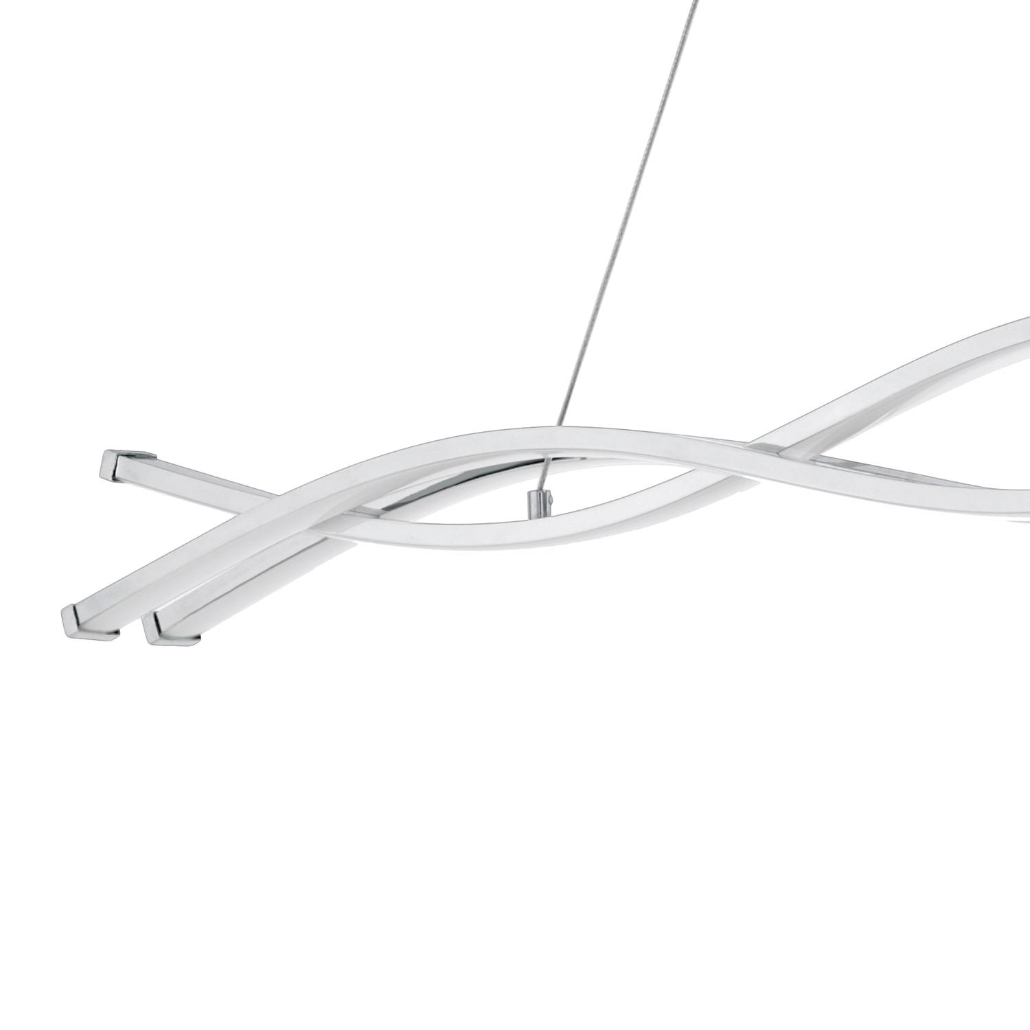 3-light LED pendant lamp Lasana IV Steel