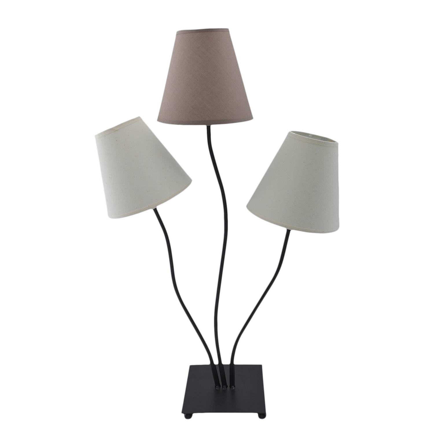 Bohemian Table Lamp Cotton Fabric Stainless Steel 3-Light
