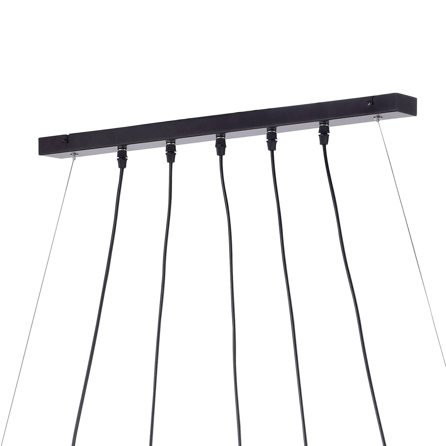 5-flame pendant lamp Damian Metal Wood