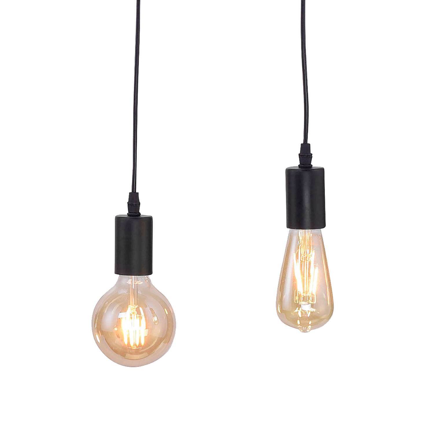 5-flame pendant lamp Damian Metal Wood