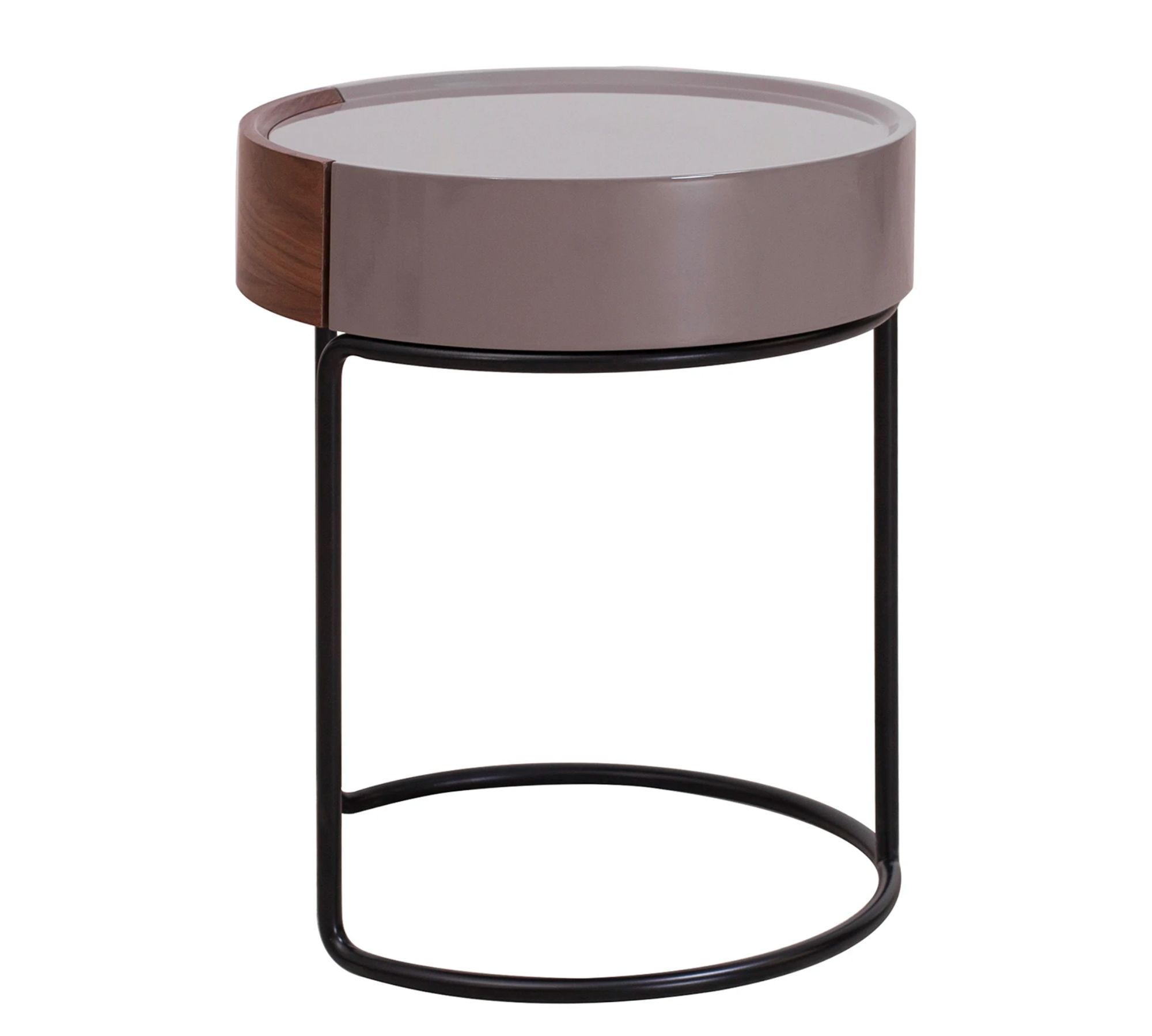 Side table Don Wood material / Metal Brown / Black