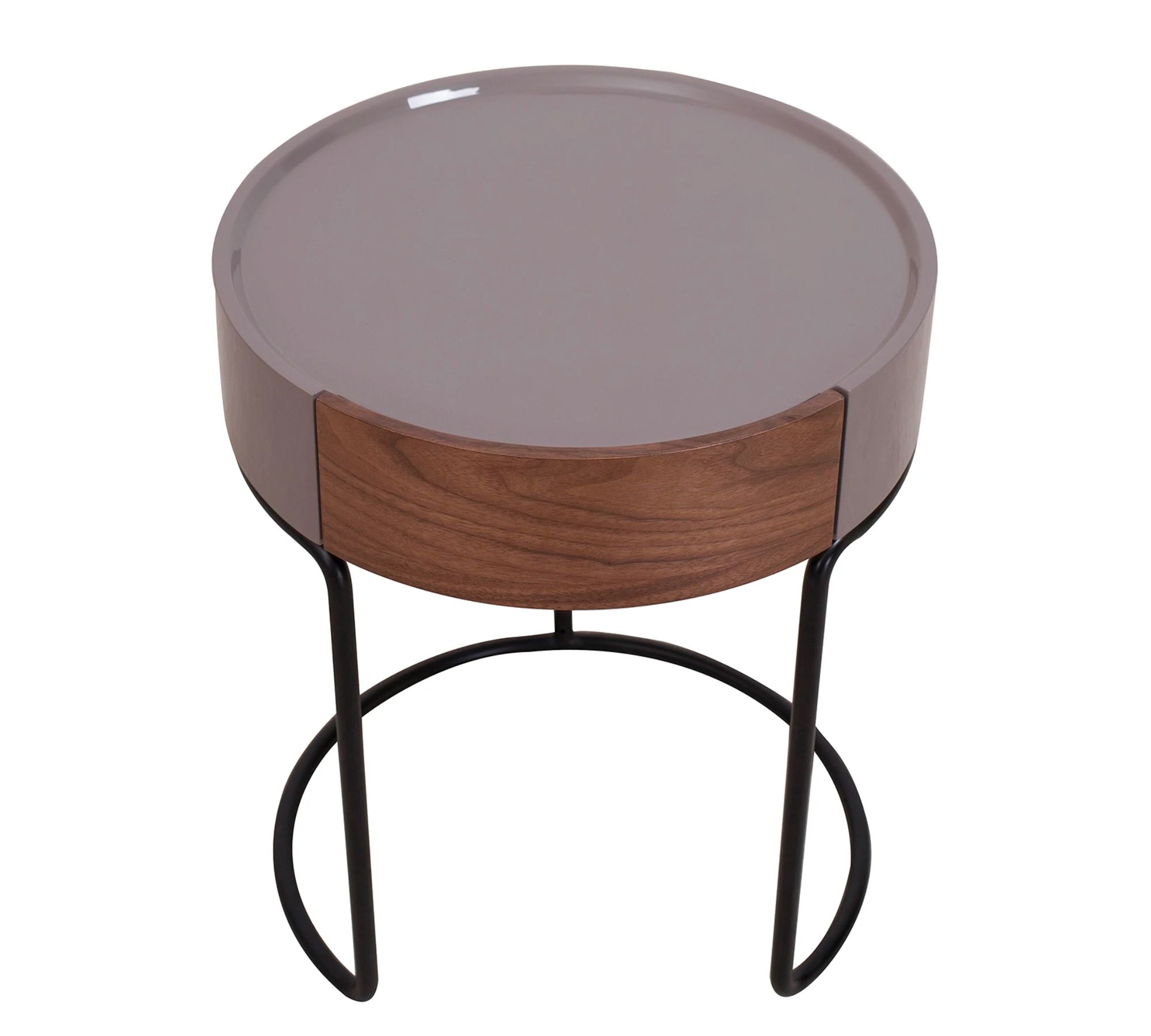 Side table Don Wood material / Metal Brown / Black