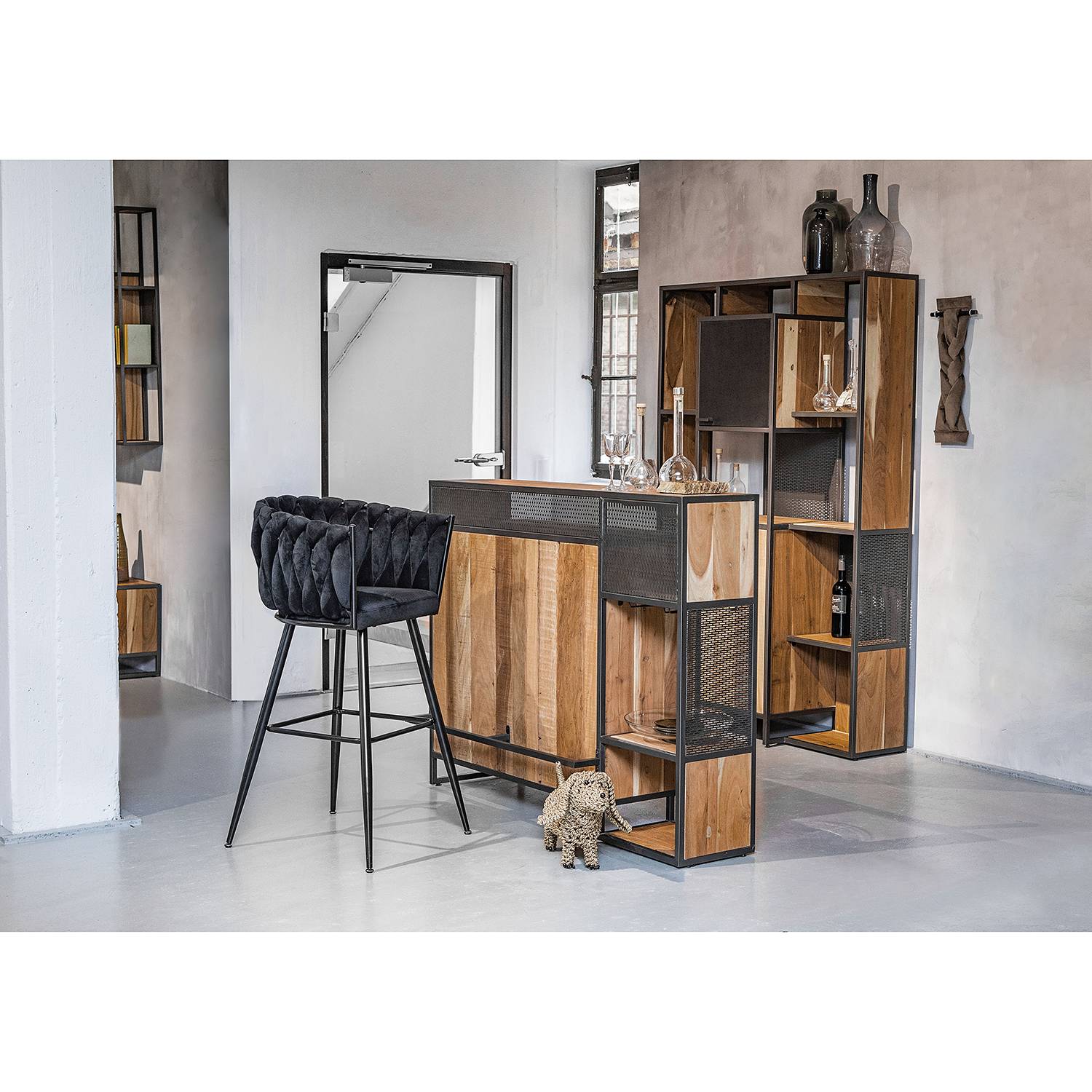 Bar stool Feltham Black