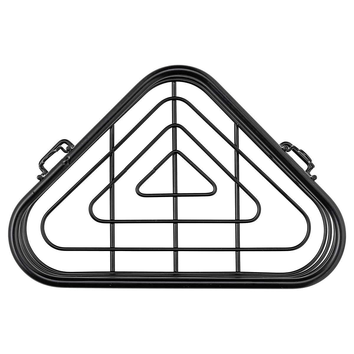 Corner shelf Trestina Stainless steel Black