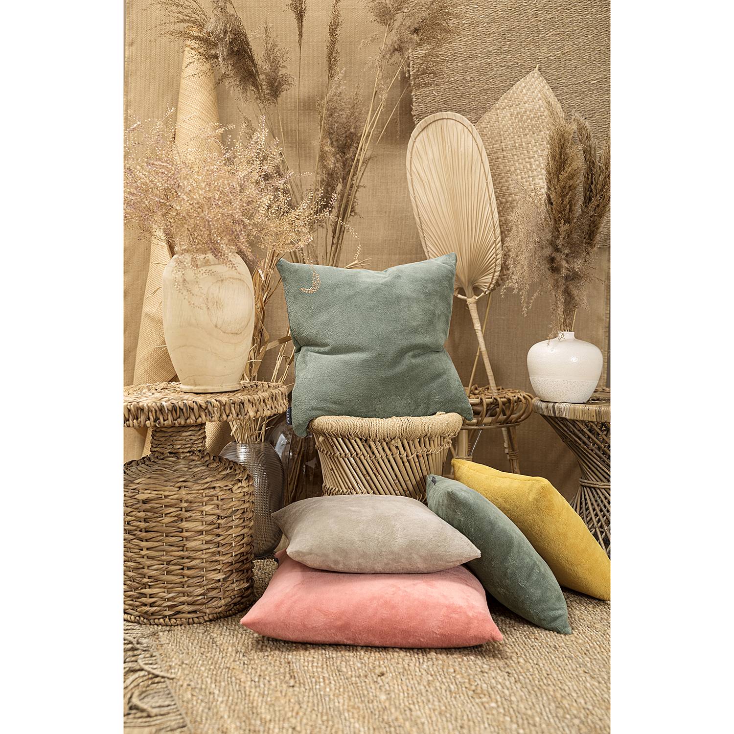 Pillowcase Bamboo Blended Fabric Apricot