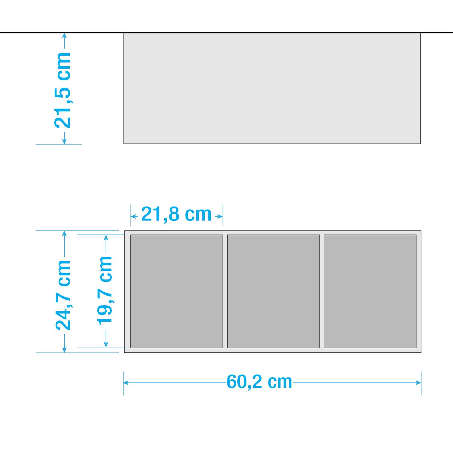 Shelf Bjarne Grey-blue