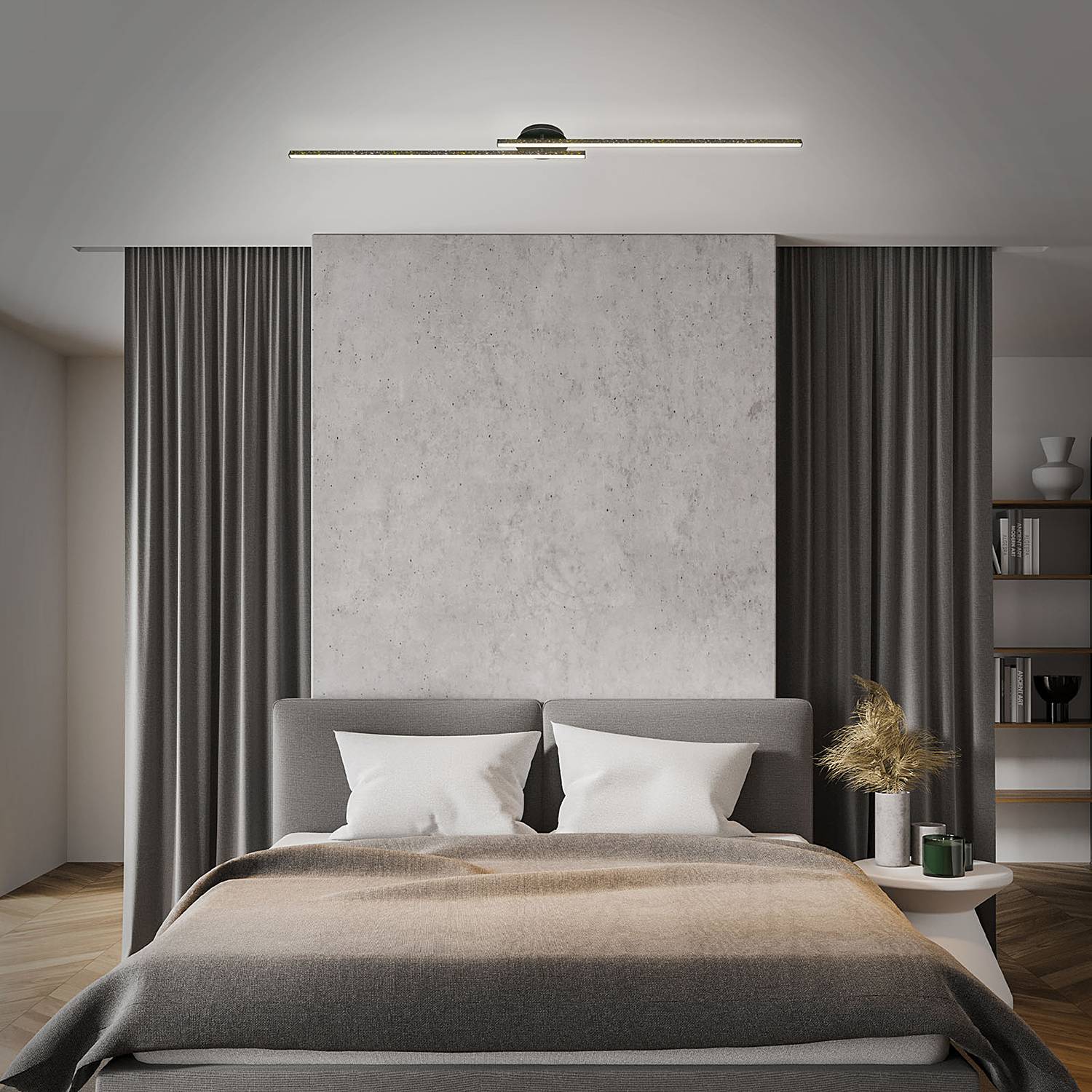 LED Ceiling Light Rey I Black