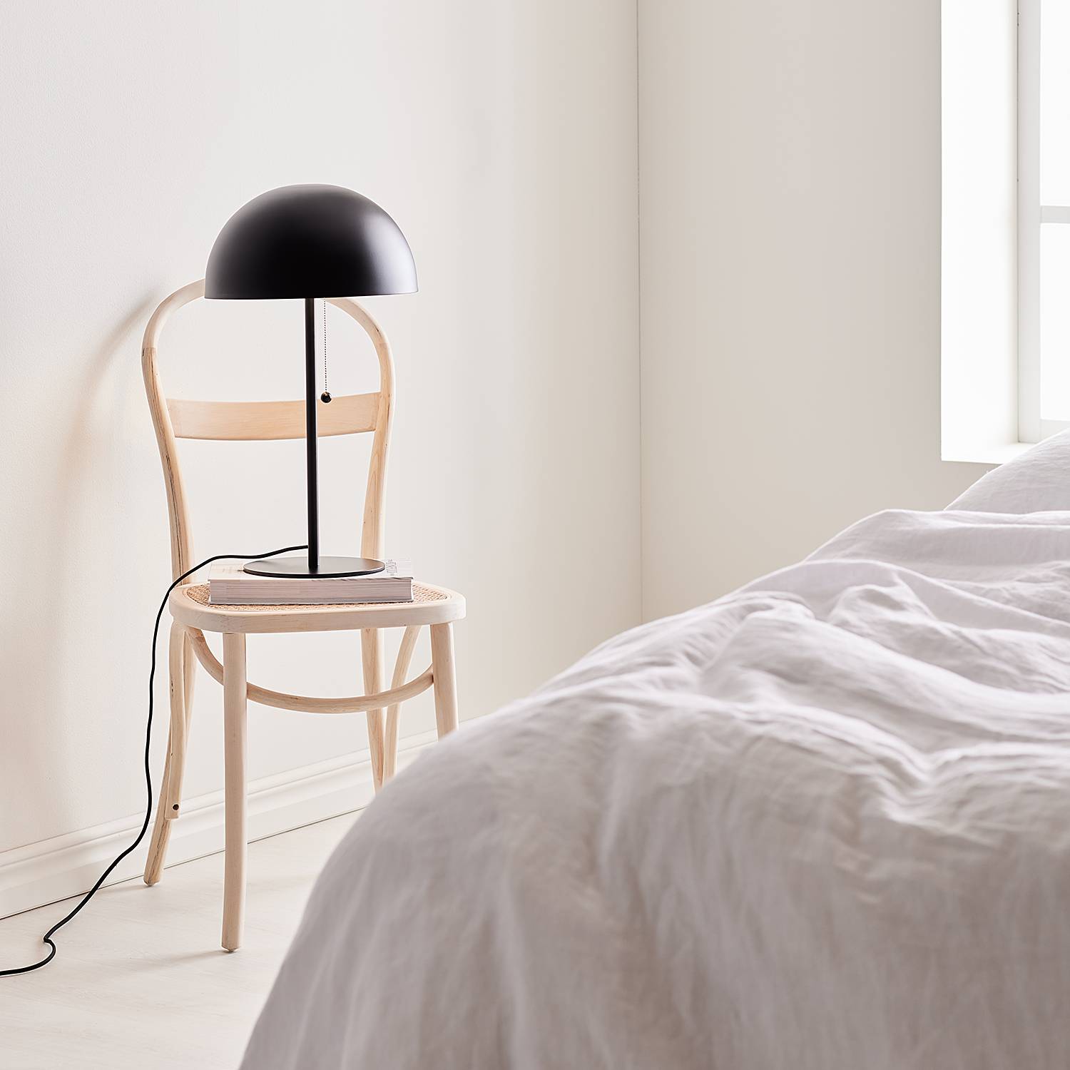 2-burner Table lamp Dome Iron Black