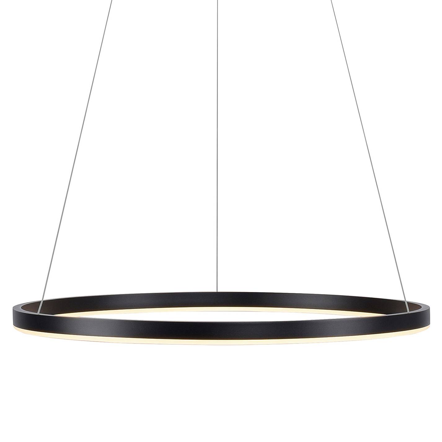 1-Flame LED pendant lamp Ritus Type B Aluminium Black