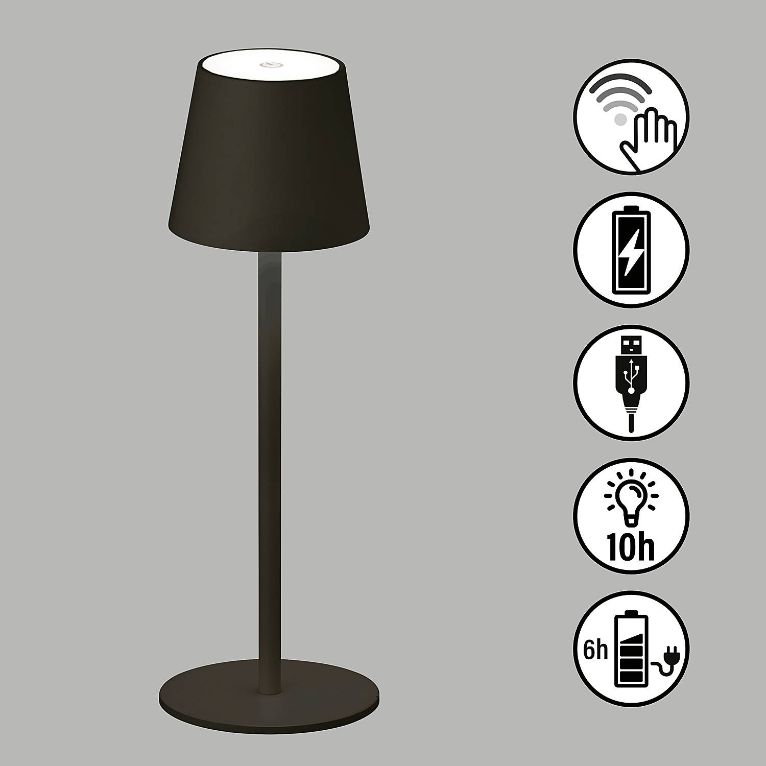 Tropea Table Lamp Iron Black