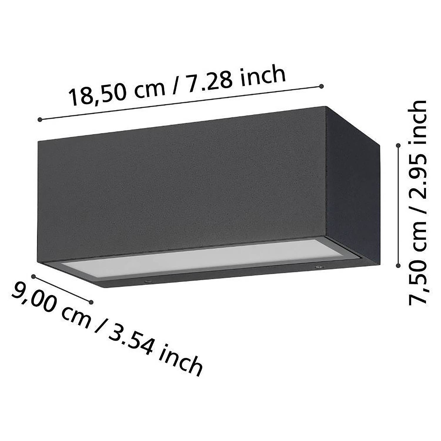 LED-Wandleuchte Spongano Typ A Aluminium