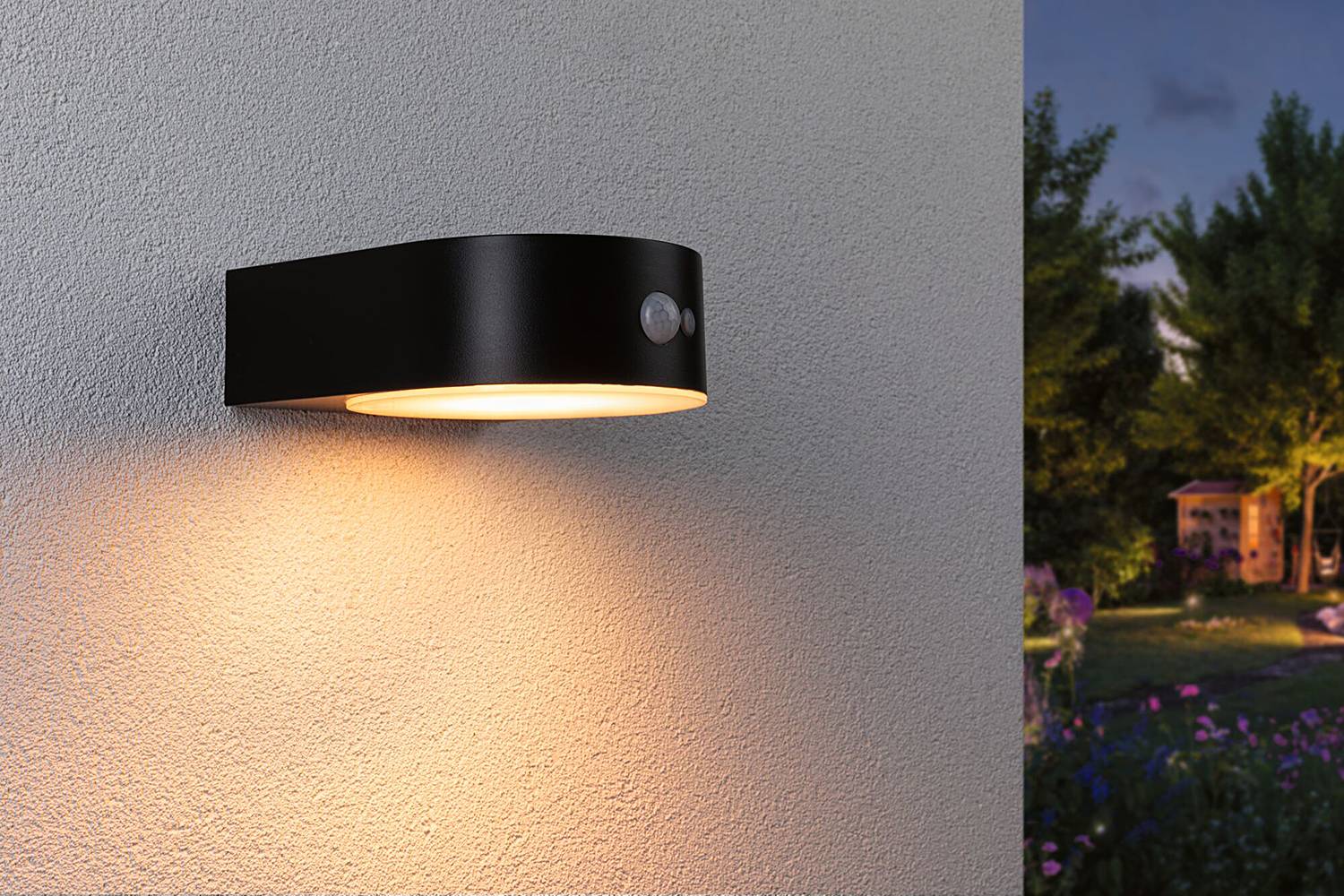 1-Flammig Wall Lamp Eileen Polycarbonate Black