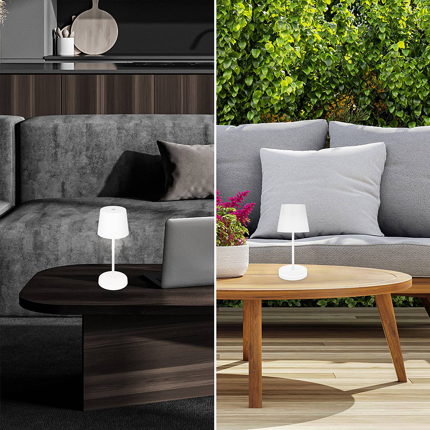 Lohela Table lamp Polyethylene White