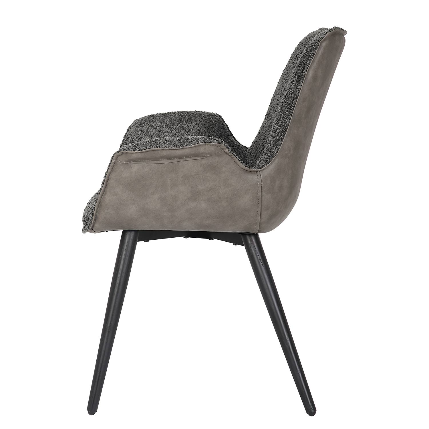 Upholstered Chair Throne Grey
