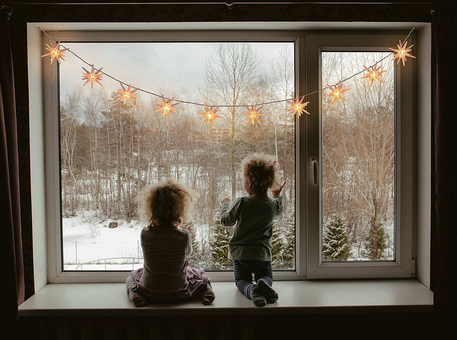 LED string lights Stars White