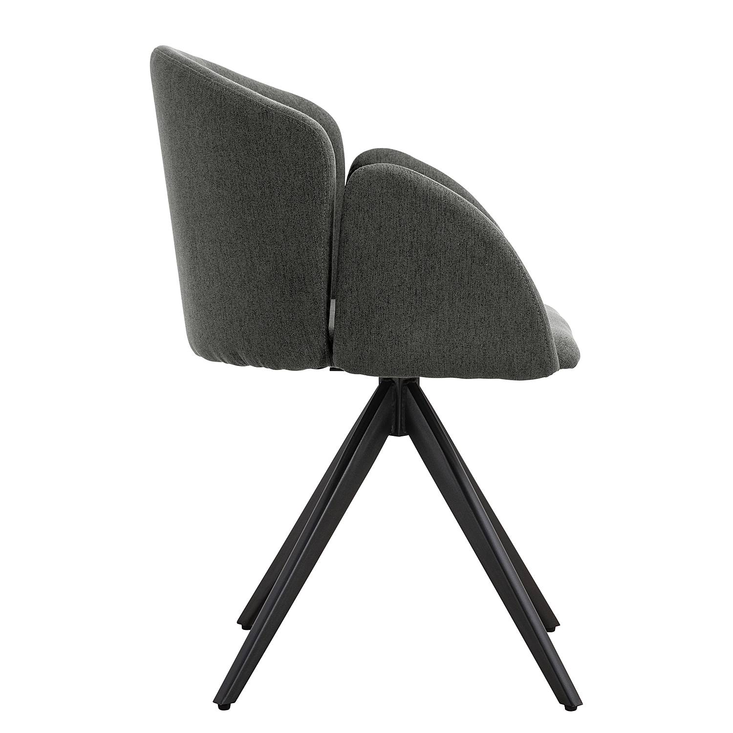 Swiveling Armchair LETAERI Anthracite