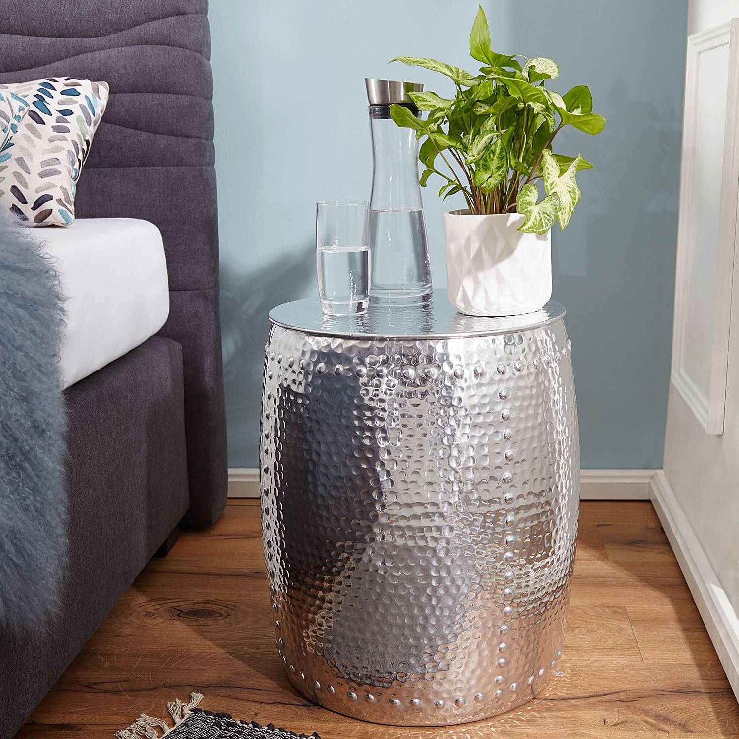 Beistelltisch Juanico Aluminim Silber
