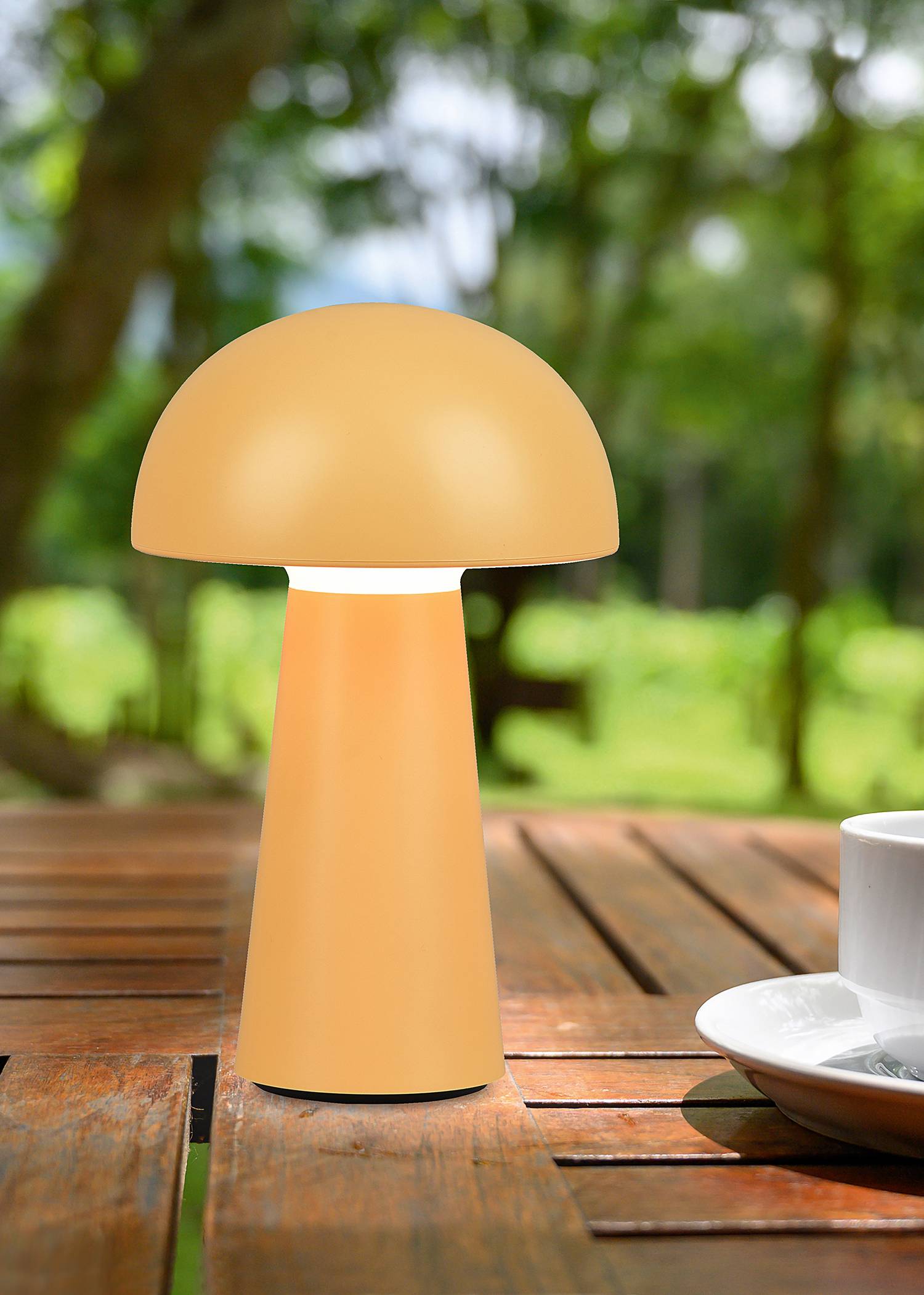 LED table lamp Lennon Polyacrylic Yellow