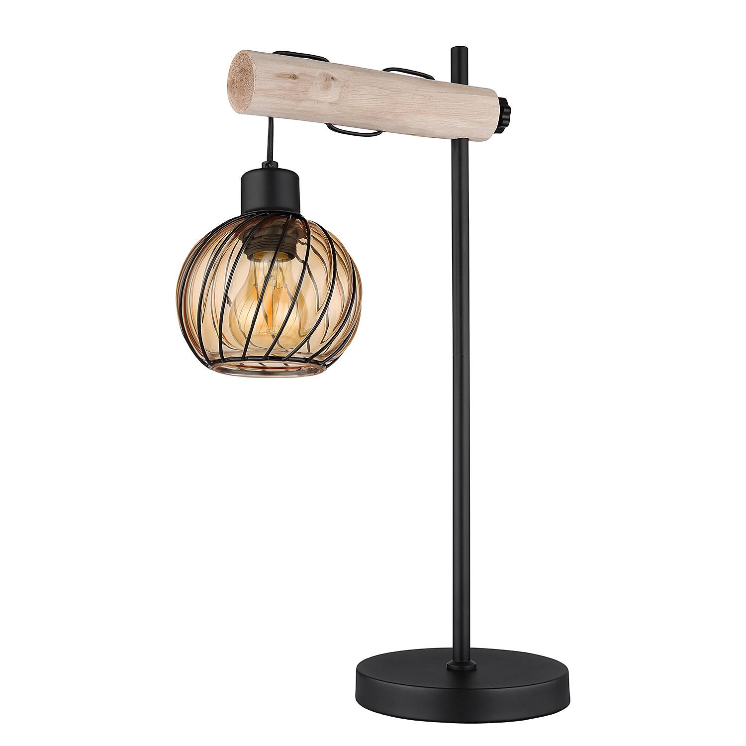 Table lamp Paulo 1-light Black