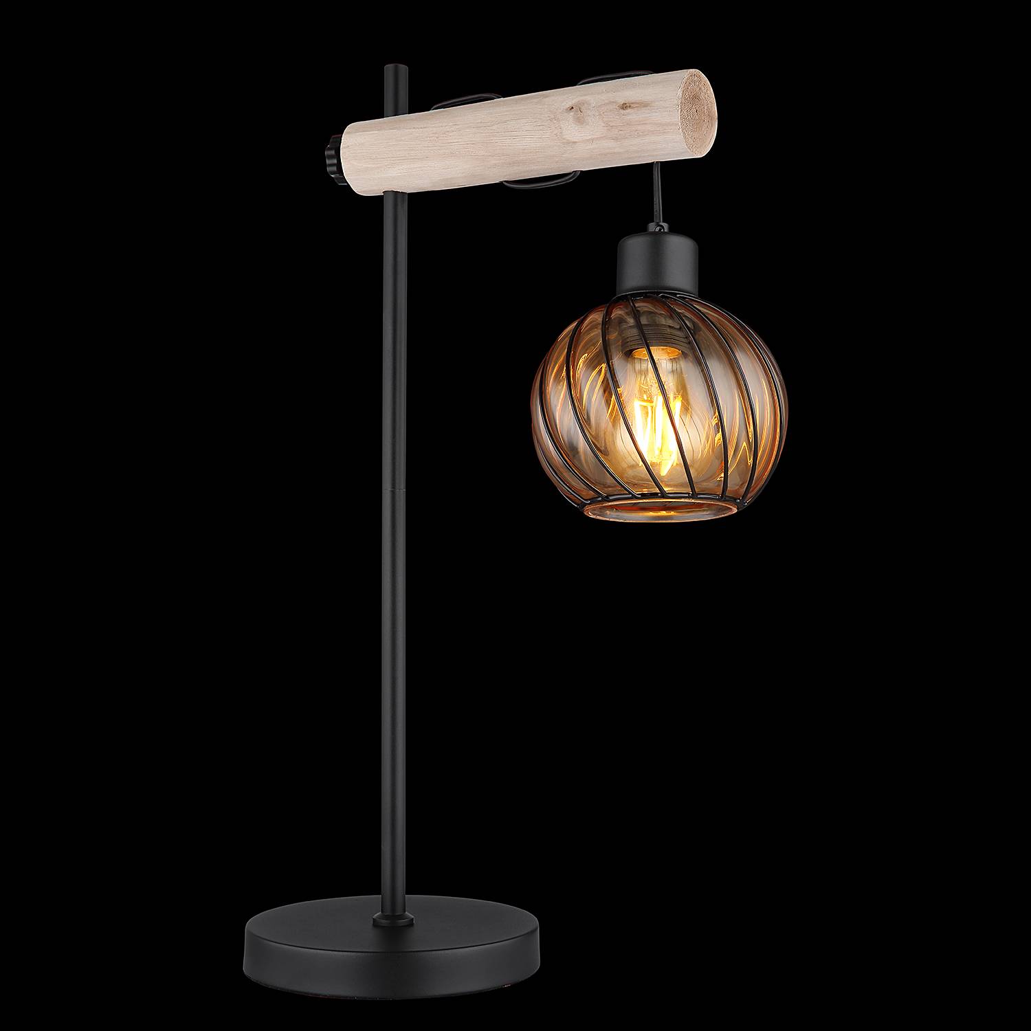 Table lamp Paulo 1-light Black