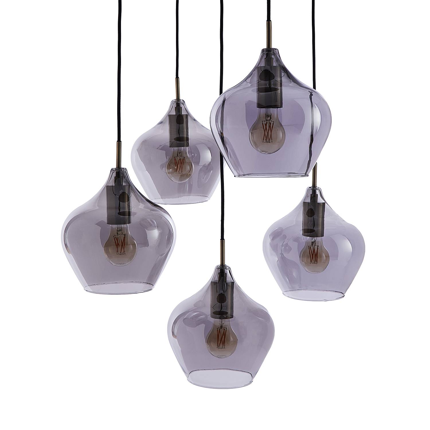 Pendant light SOFIE Iron Glass Bronze
