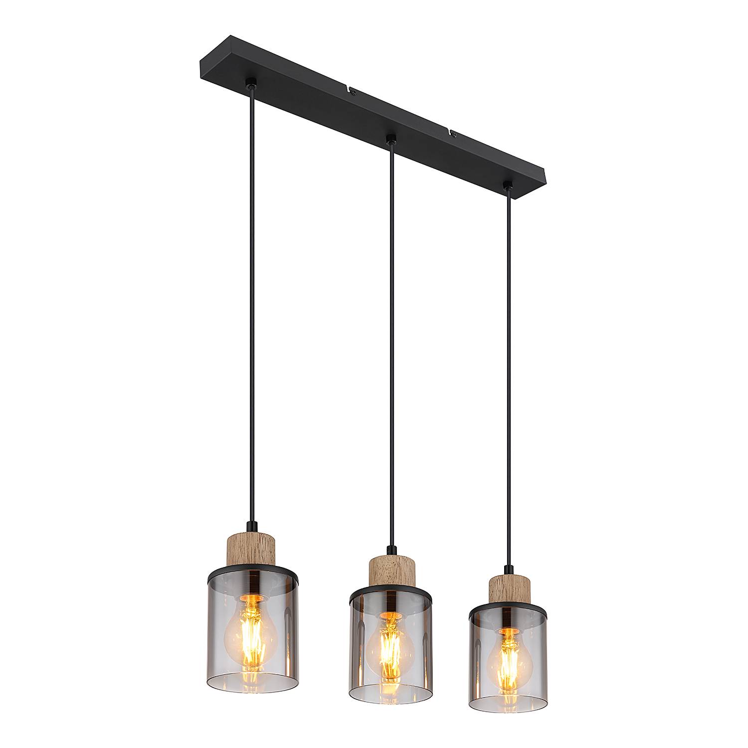 Pendant lamp Reid Type C 3-flame Black