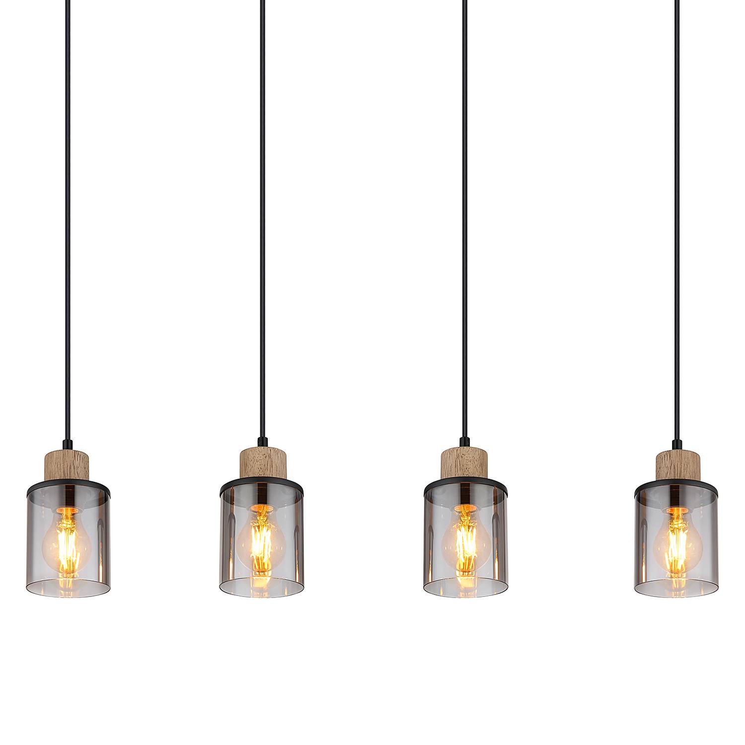 Pendant lamp Reid Type C colored glass iron