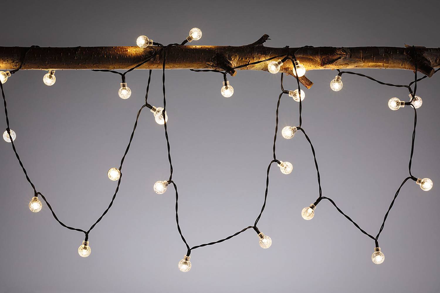 Solar-Lichterkette Soala Kunststoff Schwarz
