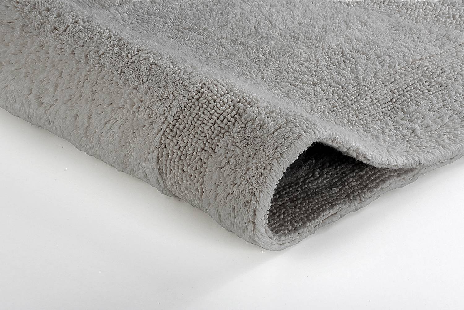 Arizona Bath Mat Cotton Silver Grey 55 x 65 cm