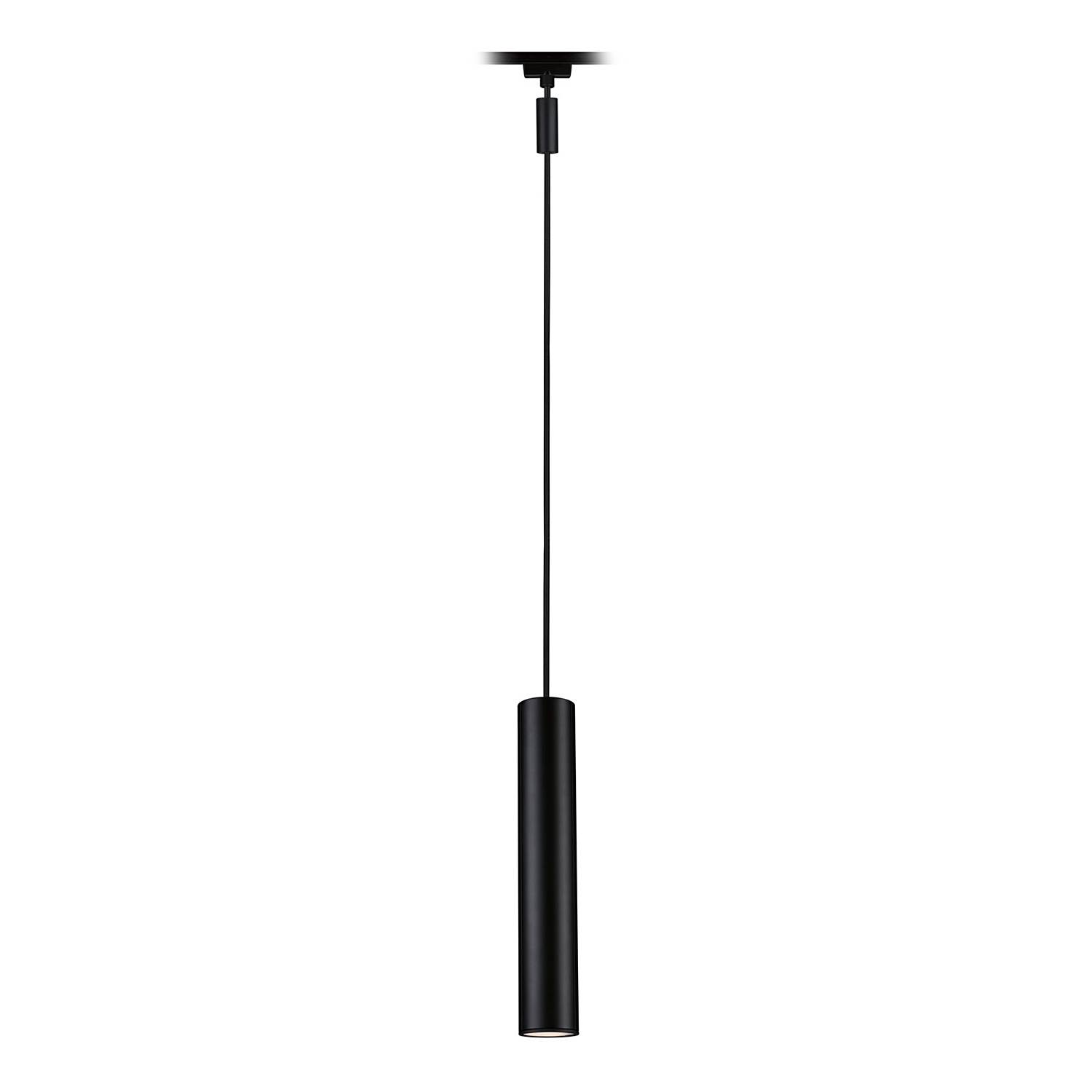 1-Flame Pendant Lamp Urail Catalejo Aluminum Black