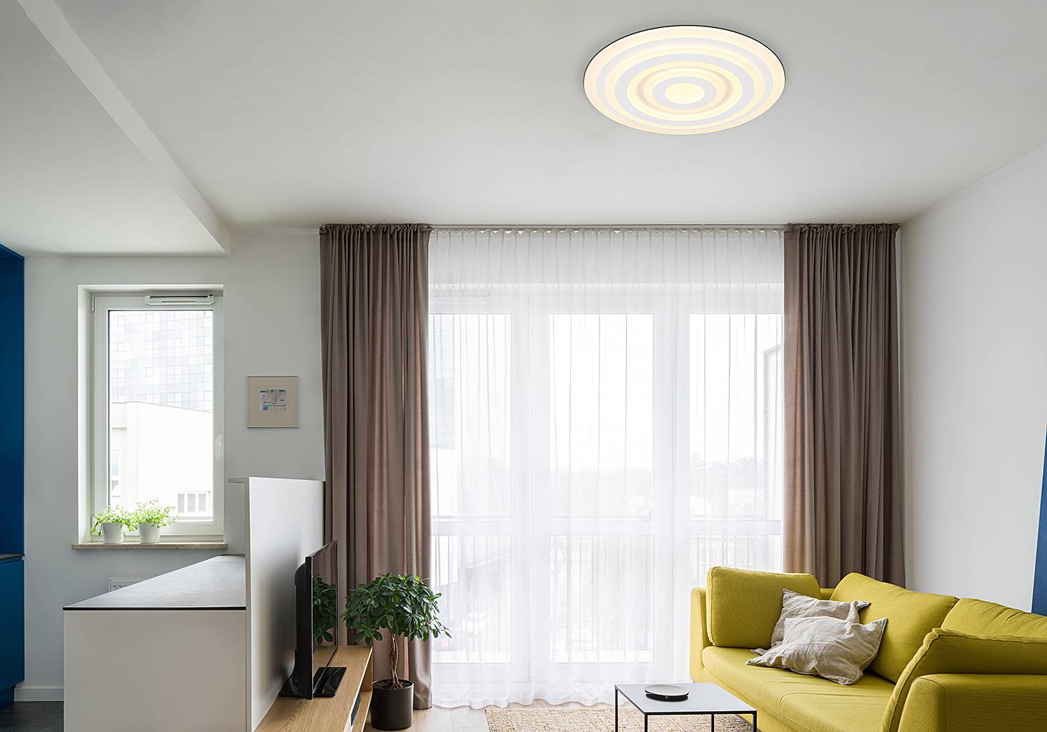 LED Ceiling light Alois Iron Acrylic glass