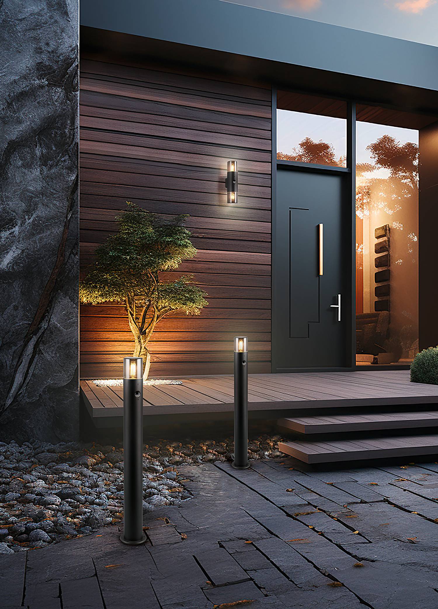 Wall lamp Hoosic Type A Black