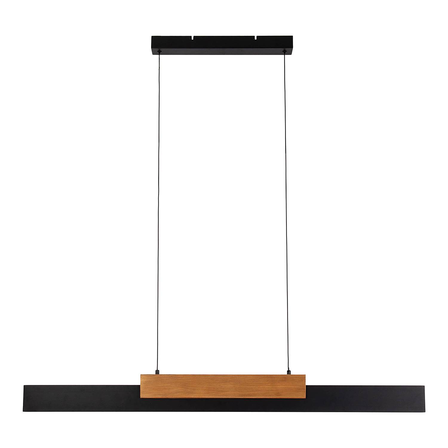 LED-Pendelleuchte Wiebke Metall Eiche Massiv