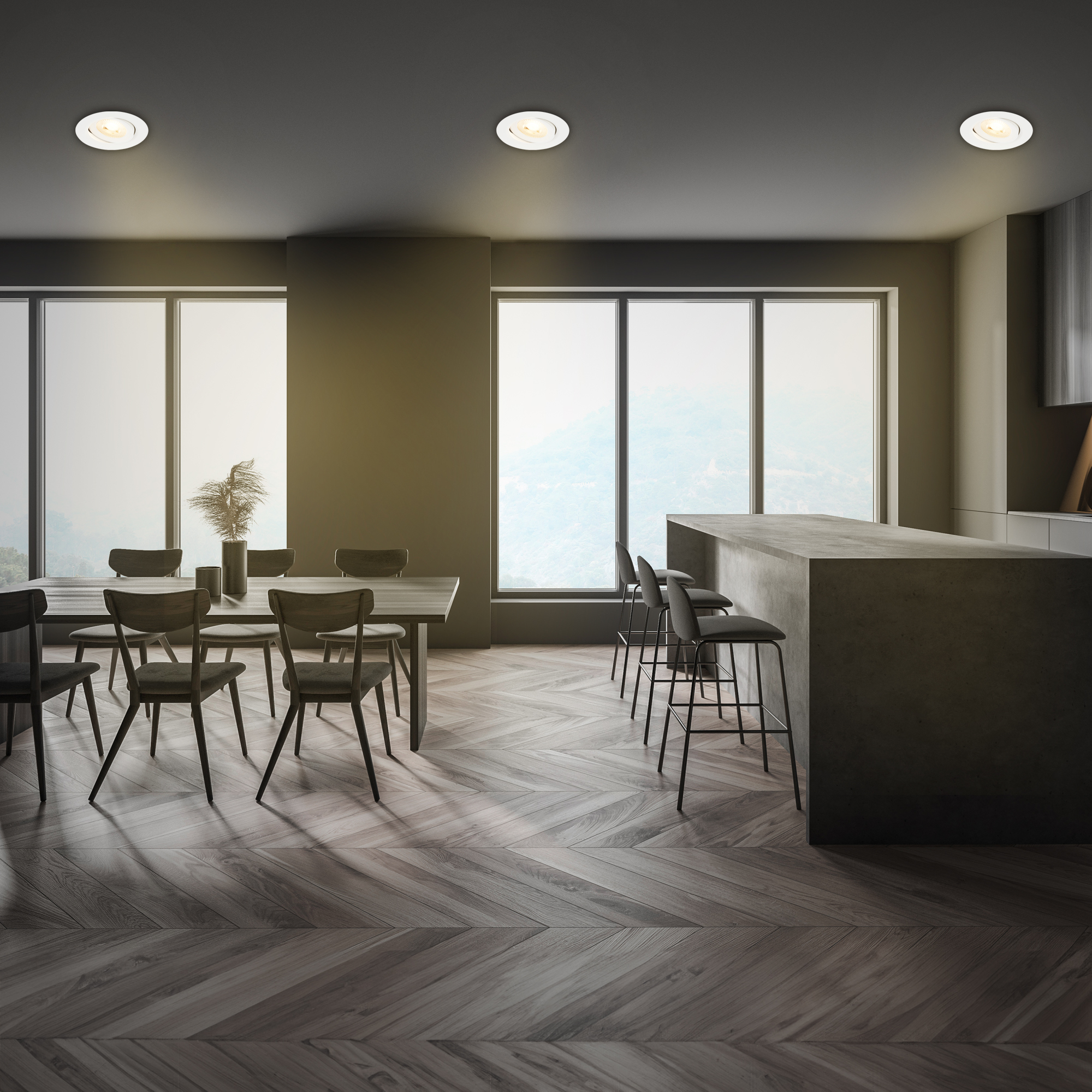 LED Surface & Recessed Light Desi Type A White