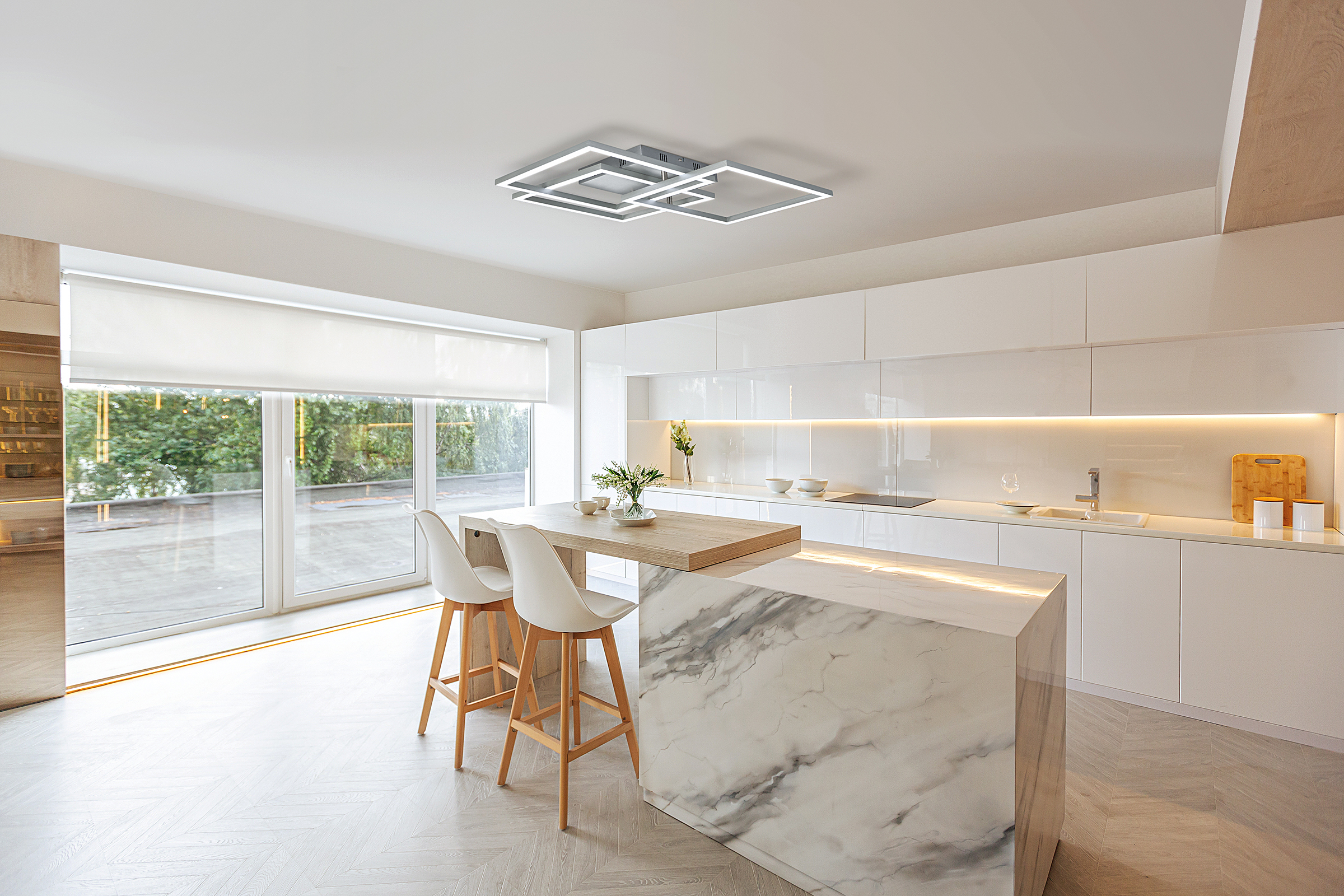 1-Flame LED Ceiling Light Seth Type C Iron