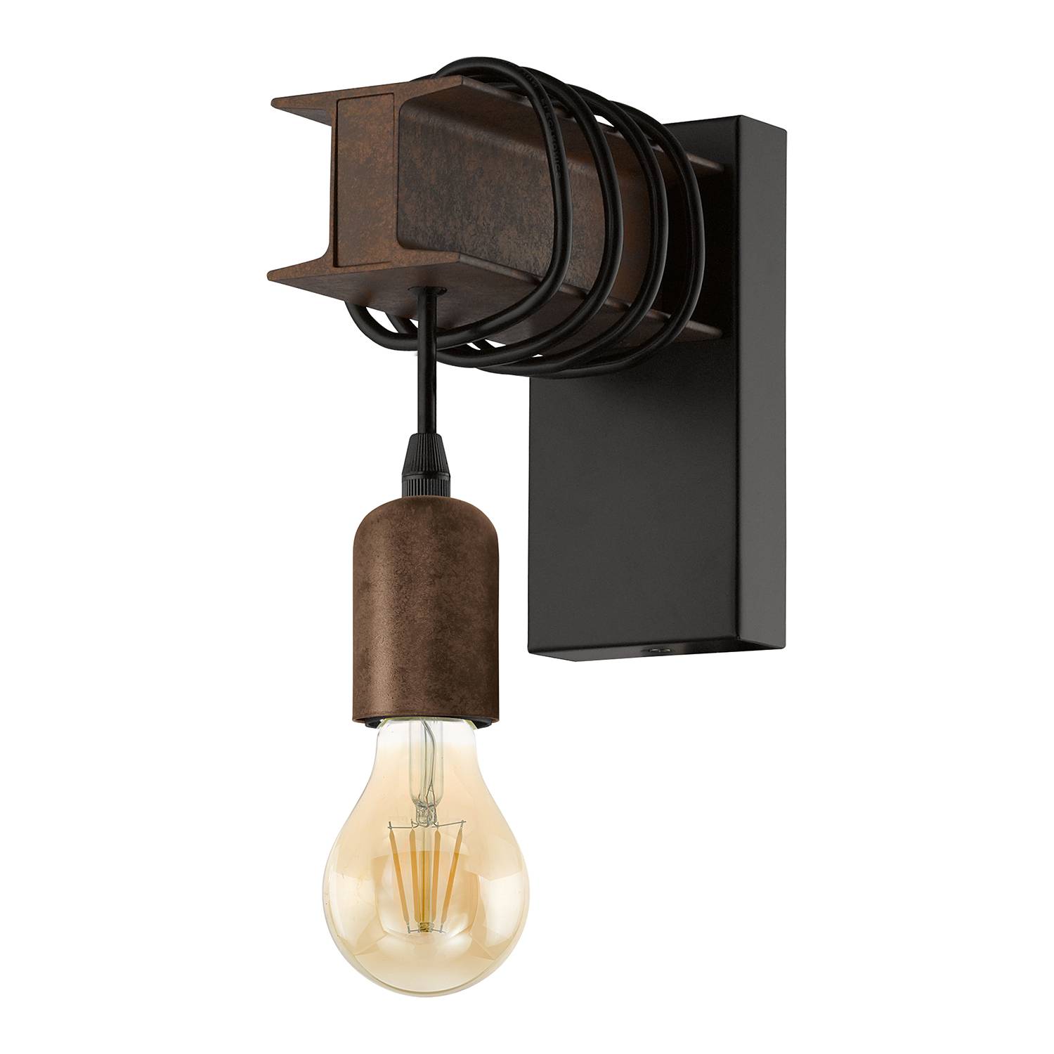 Wall lamp Townshend 1-bulb Black