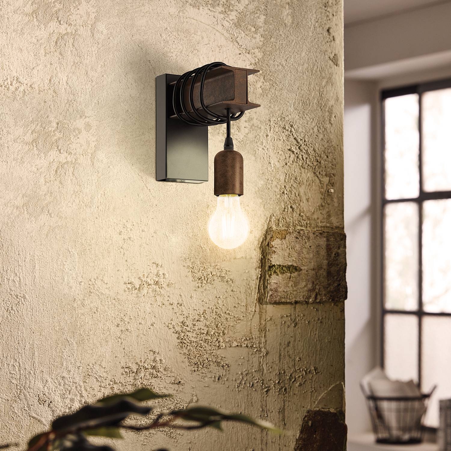 Wall lamp Townshend 1-bulb Black