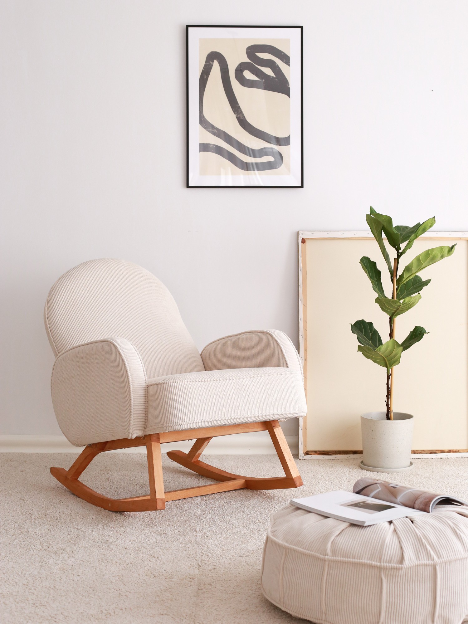 Yoko Armchair Velvet White