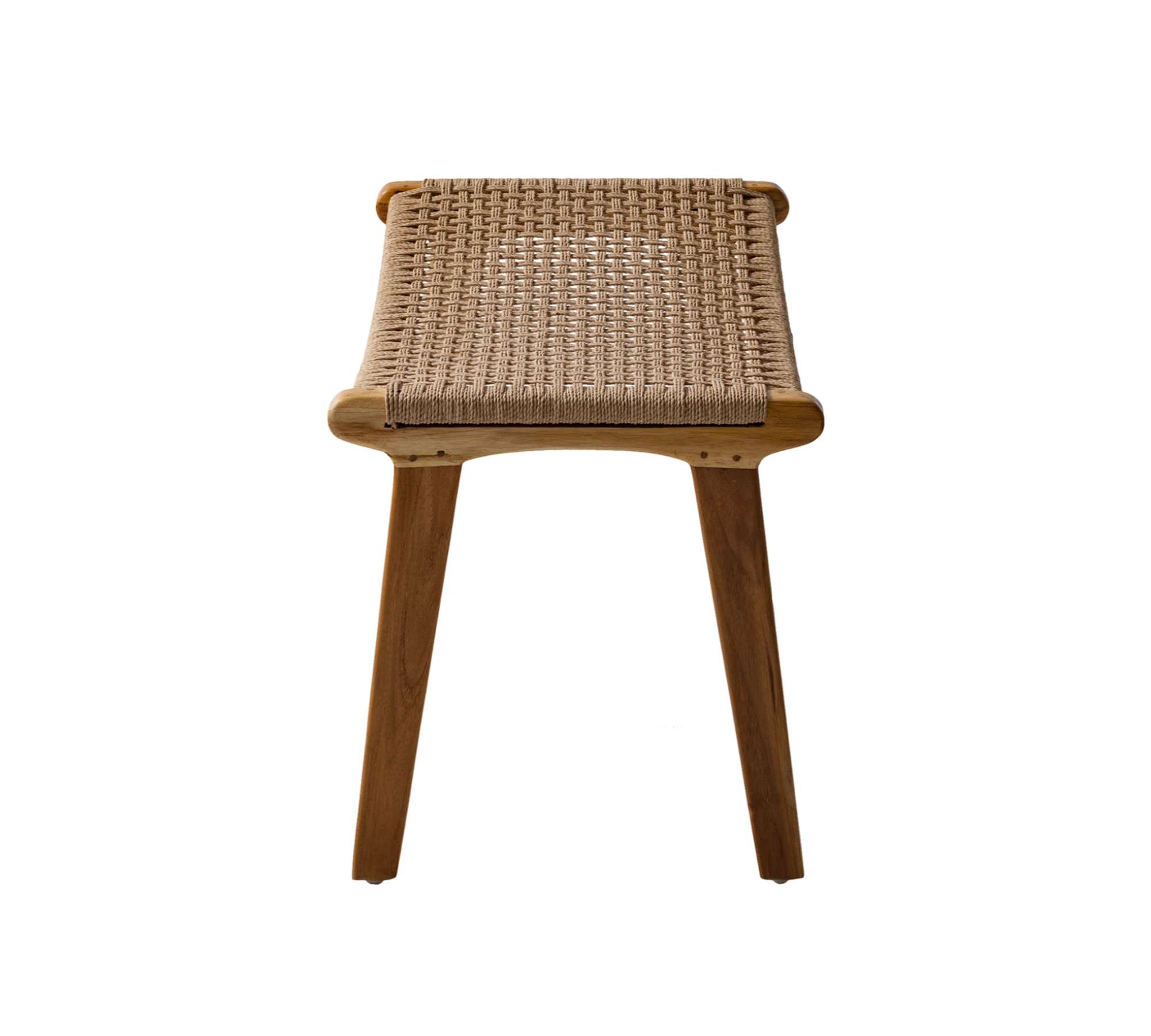 Hocker Teakholz Sisal Natur